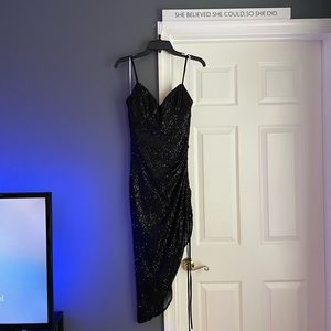 Black Sequin Dress